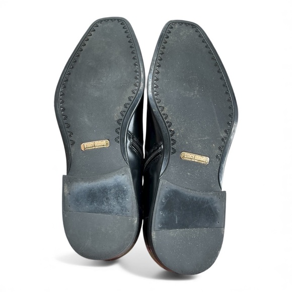 Stacy Adams Men’s Black Leather Ankle Boots Zip Dress Shoes Memory Foam Sz 13 - Picture 8 of 10